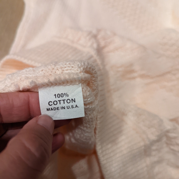 Sleeveless Knit Sweater in Light Peach - Picture 3 of 5